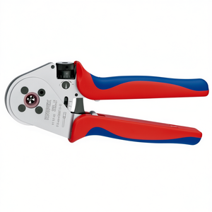 คีมย้ำสายไฟแบบสี่หัวจับของ Knipex สำหรับขั้วต่อแบบหมุน คีมย้ำสายไฟชุบโครเมียมพร้อมด้ามจับหลายส่วนประกอบ - Product Image 2