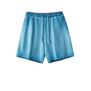2024 nouveauté personnalisé unisexe été sweat Shorts lourd 100% coton Streetwear Vintage soleil délavé acide lavage shorts pour homme - Product Image 4