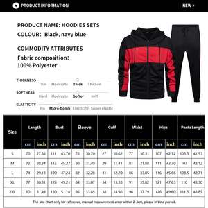 ชุดวอร์มผู้ชายผ้าฟลีซแขนยาวมีฮู้ดผ้าคอตตอน100% พิมพ์ลายคุณภาพสูงสไตล์ใหม่ขายส่ง - Product Image 3