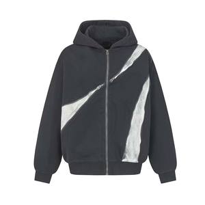 Sweats à capuche unisexes vintage personnalisés, lavés à l'acide, coupe régulière, sweats à capuche d'hiver, motif uni ample avec impression numérique, sweats à capuche pour hommes - Product Image 3