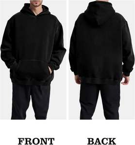 Sudadera con Capucha Lisa de Fábrica Líder, Construcción de Tejido Inverso, Algodón Grueso para Evitar el Encogimiento Vertical, Pedido al por Mayor - Product Image 2