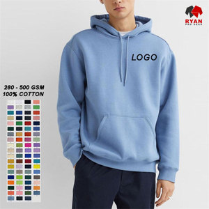 Sweat à capuche pour homme personnalisé Ryan Pro Gear avec logo personnalisé sur le devant, tissu en molleton 100% coton, respirant, décontracté, vêtements d'hiver, ODM - Product Image 3