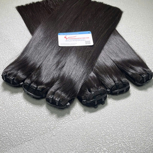 ¡Rebajas! Extensiones de cabello de trama hermosa de alta calidad cabello de trama recta color natural en stock listo para enviar - Product Image 3