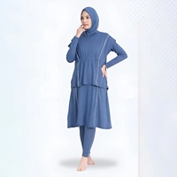 Conjunto de Ropa Deportiva Informal de Lino para Mujeres Musulmanas, Túnica y Pantalones Elásticos para Gimnasio, Proveedor Mayorista de Marca Privada