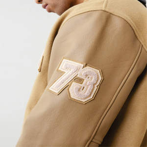 Venta al por mayor de chaquetas con logotipo personalizado para hombre, chaqueta de béisbol informal, abrigo con letras, chaquetas universitarias de algodón unisex - Product Image 6