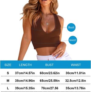 Top corto para adultos para gimnasio y entrenamiento de Yoga, tanque deportivo transpirable con sujetador incorporado, Spandex, logotipo personalizado, estilo Simple, venta al por mayor - Product Image 4