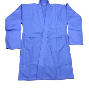 Combinaison de judo, de jiu-jitsu, de karaté, de MMA, de boxe, de rashguard, de BJJ, en coton 100% bleu personnalisé, 380g, imprimé par transfert thermique - Product Image 1