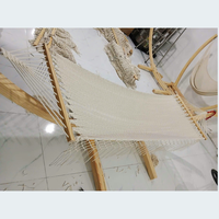 JNC Macramé fait à la main, mobilier d'extérieur minimaliste écologique et durable, hamac pour villa, station balnéaire et balcon