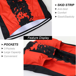 ชุดปั่นจักรยานสำหรับผู้ชายชุดกีฬาแขนสั้นลำลองพร้อมคุณสมบัติปรับได้3D พิมพ์ลายดิจิตอล - Product Image 5