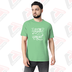 เสื้อยืดผ้าลูกฟูกสำหรับผู้ชายผ้าเดนิมผ้าลูกฟูกนุ่มใส่สบายเป็นมิตรต่อสิ่งแวดล้อมผ้าปะติด100% ผ้าคอตตอน - Product Image 3