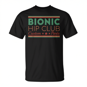 Camiseta Bionic Hip Club Custom Parts unisex con cuello redondo y manga corta promocional - Product Image 2