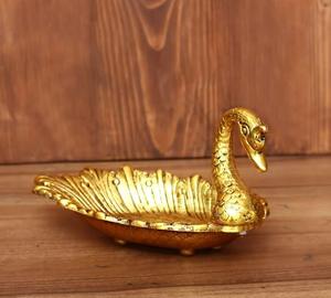 Superfine ถาดทองเหลืองสามใบชุบทองหรูหราพร้อมช้อนของขวัญคริสต์มาสที่น่าตื่นตาตื่นใจใช้งานตลอดไป - Product Image 5