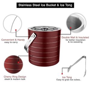 Design personnalisé Usine Vente en gros Seau à glace en acier inoxydable pour eau froide Bière Vin Champagne Refroidisseur pour fête - Product Image 4