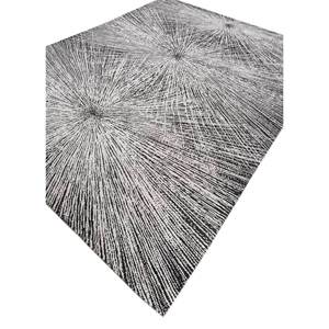 Tapis Uvenuti noué à la main en laine et soie de bambou, motif abstrait bleu, pour la maison, la chambre, le couloir, rectangulaire, fait main, patchwork, modèle 5005 - Product Image 2