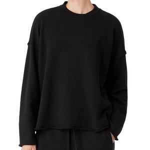 Suéter de Punto Casual de Invierno para Mujer, Cuello Redondo, Diseño Liso Teñido, Logotipo Frontal, Resistente al Viento, Transpirable, Spandex/Algodón - Product Image 6