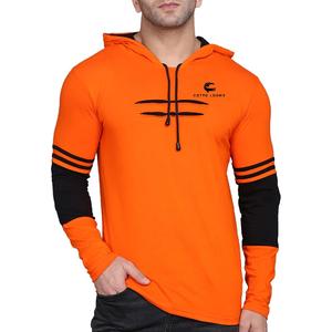 Meilleur prix unisexe sweats à capuche pull-over respirant coton mélangé polaire taux d'usine couleur unie haute qualité mode streetwear - Product Image 1
