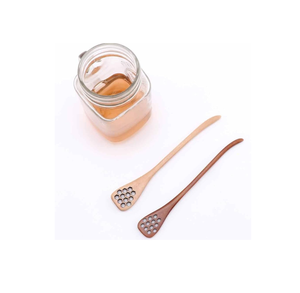 Venta caliente ecológico de madera miel peine palo cuchara mezcla palos utensilios de cocina artículos de madera natural cuchara de miel - Product Image 3