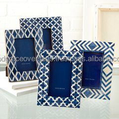 Cadre photo en bois et résine au design moderne personnalisé Article de table murale décoratif pour la maison avec alliage et impression UV - Product Image 6