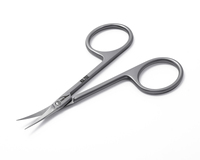 Tijeras para cutículas profesionales Nghia de alta calidad, herramienta de manicura de acero inoxidable con punta curva, herramienta de belleza duradera y afilada