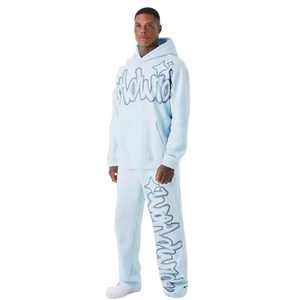 Conjunto de pantalones de chándal y Sudadera con capucha y logotipo personalizado, traje deportivo, chándal, pantalones, conjunto de dos piezas, chándal para correr para hombre - Product Image 1