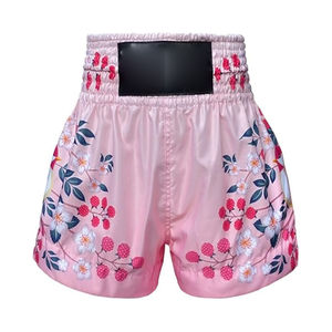 Pantalon de boxe thaïlandaise et MMA pour femme, haute qualité, écologique, à faible MOQ, avec impression numérique, taille élastique, séchage rapide et respirant - Product Image 5