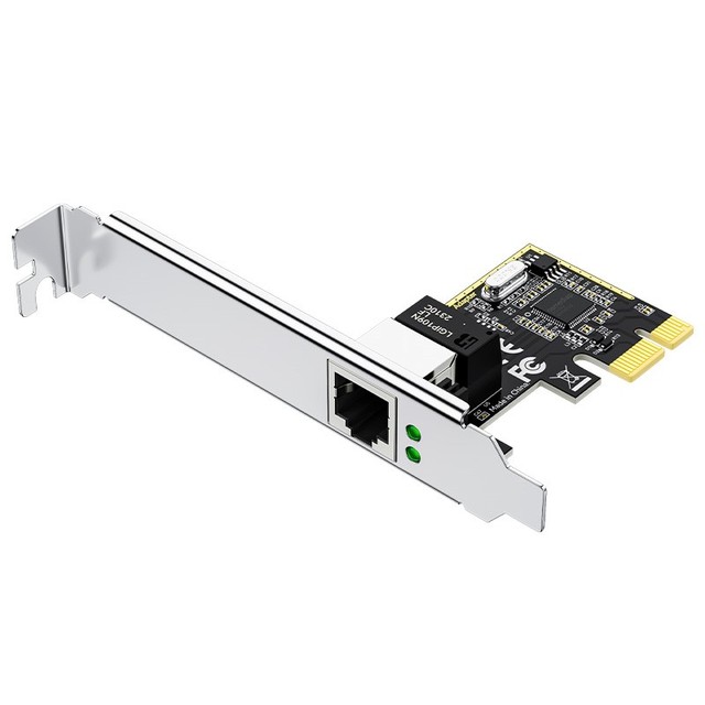 DTECH Pcie Express Ethernet Controller Adapter 10/100/1000Mbps PCI-E X1 to Gigabit Network RJ45 Port Card Convert