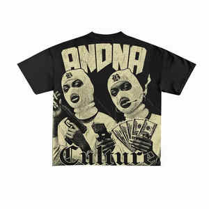 Camiseta negra personalizada 100% algodón camisetas Unisex XOX hombres en blanco de gran tamaño liso negro a granel pesado camiseta de gran tamaño - Product Image 1