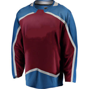 Jersey de hockey por sublimación de malla personalizada Jersey de hockey sobre hielo de práctica de equipo personalizado Jerseys de hockey por encargo de alta calidad - Product Image 2