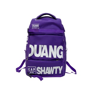 Mochila Deportiva Casual Unisex Duang Shawty Morada de Poliéster de 43L con Cierre de Cremallera - Product Image 1