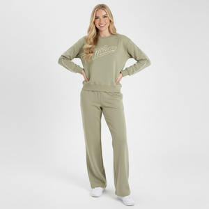 Conjunto sudadera informal con logotipo impreso personalizado para mujer - Product Image 5