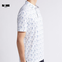 Camiseta Casual de Alta Calidad para Hombre, Corte Ajustado, Talla Personalizada, Transpirable, para Golf, con Estampado de Leopardo, Tejido de Punto Comprimido