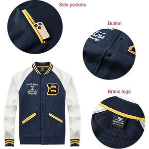 Chaqueta Universitaria Personalizada con Diseño Único, Chaqueta Universitaria de Alta Calidad para Hombre en Talla Adulto, Chaquetas para Hombre - Product Image 3