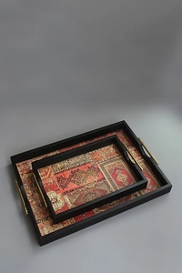 Plateaux de service en bois Plateau en bambou Plateau en bois pour la nourriture - Product Image 3