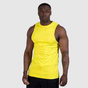 Haute qualité personnalisé sans manches Gym gilet chemise Logo personnalisé broderie impression couleur unie musculation Fitness hommes débardeur chemise - Product Image 2