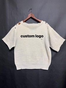 Vintage <b>Tee</b> <b>Shirt</b> Sun Faded Distressed Add the Holes <b>Tee</b> <b>Shirt</b> Men's High Quality 100% Organic Cotton <b>for</b> Men - Product Image 4