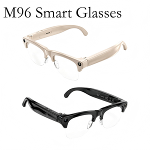 Lunettes Intelligentes M96 avec Caméra HD 8MP Anti-Tremblement, Design Demi-Cadre, Vidéo 4K, Étanchéité IPX4, Chargement Magnétique, Contrôle par Application - Product Image 4