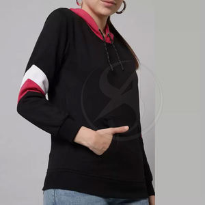 Sudaderas Ligeras de Algodón y Poliéster para Mujer, Antipelusas, Transpirables, Casuales de Invierno, con Logotipo Frontal y Capucha - Product Image 3