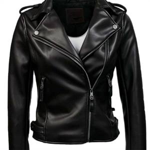Veste en cuir pour femme de haute qualité | Veste en cuir véritable élégante et durable pour un look intemporel - Product Image 1