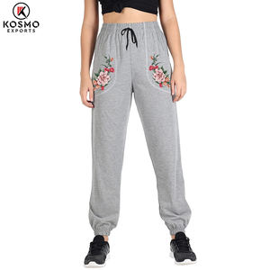 Pantalon de survêtement de sport d'hiver pour femmes solide épais chaud pantalon en molleton d'entraînement Streetwear pantalon de Jogging avant plat pour les coureurs - Product Image 2