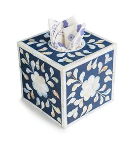 Caja de Pañuelos de Madera de Lujo Hecha a Mano, Ecológica y Moderna con Incrustaciones de Hueso y Forma Natural, para Venta al por Mayor, Decoración del Hogar en India - Product Image 5