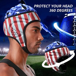 Casco de fútbol acolchado, protector suave de espuma Eva, ajustable - Product Image 2