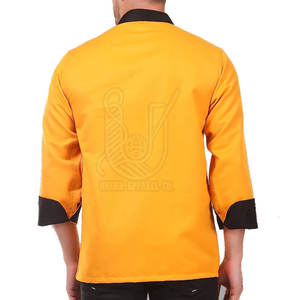 Chaqueta de Chef de Manga Larga para Hombre de Alta Calidad, con Bolsillo, Transpirable, de Algodón, Ropa de Cocina, Fabricante Pakistaní para Uso en Restaurantes y Bares, OEM - Product Image 3