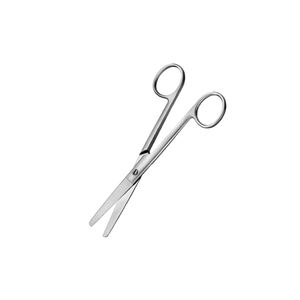 กรรไกรตัดเหล็กสแตนเลสเกรด14ซม. ใช้สำหรับผ่าตัดแบบแมนนวลใบมีดตรงเครื่องมือแหล่งพลังงานปลอมสำหรับการผ่าตัดขั้นพื้นฐาน - Product Image 5