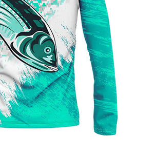 เสื้อตกปลาแขนยาวแห้งเร็ว3D พิมพ์ลายดิจิตอลชุดตกปลาแบบกำหนดเองแห้งเร็ว - Product Image 4