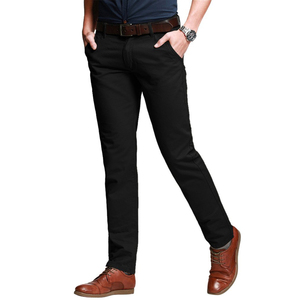 Pantalons chino en coton pour hommes, best-sellers 2025, taille haute, nouveau motif, style droit, respirant, délavé à la pierre - Product Image 4