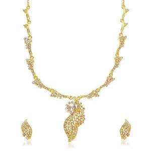 Kriaa <b>Fine</b> <b>Jewelry</b> <b>Sets</b>-White Austrian Stone Necklace 2102901 - Product Image 1