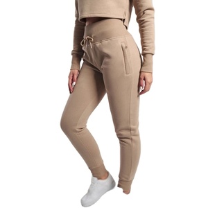 Jogging décontracté pour femme à taille haute, coupe droite, en coton extensible avec poches - Product Image 2