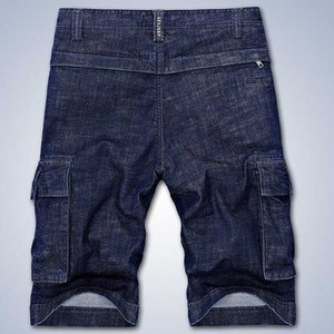 Shorts en jean multi-poches pour hommes, pour l'entraînement en plein air, l'équitation, l'été - Product Image 3