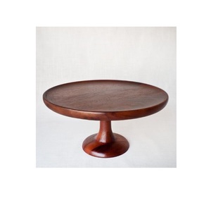 Support de gâteau de mariage et d'anniversaire de forme ronde écologique en bois d'acacia 100% du fabricant indien - Product Image 5