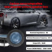 Subwoofer de voiture Xuming 50W/100W haute performance, modèle 175 de 6,5 pouces avec fixation universelle en plastique pour rénovation/amélioration